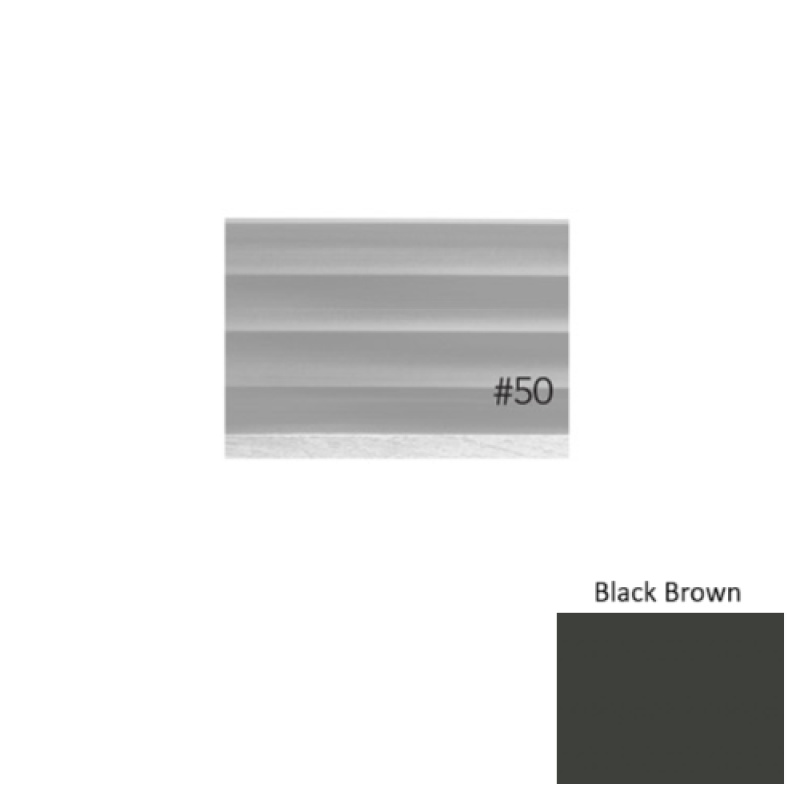 Pinnacle Plus #50 Impressions Black Brown Rubber Coil Wall Base - 4" X 60 Ft