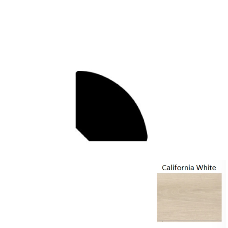 Green Mountains California White Luxury Vinyl Quarter Round Moulding / Trim