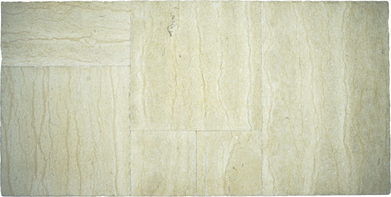 Surf Beach Marble Versailles Pattern - Chiseled & Brushed - Various Sizes