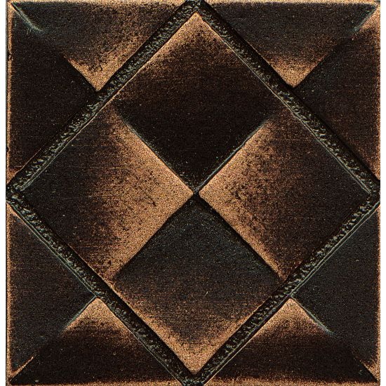 Ambiance Venetian Bronze Matrix City Metal Wall Trim - 2" x 2" Insert