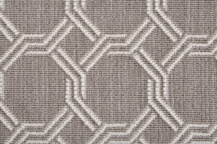 Lexington Hill Clinton Platinum Wool Blend Carpet - Smooth