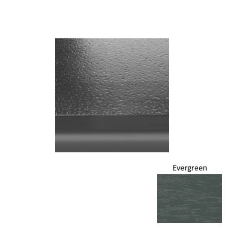 Marbleized 95 Evergreen Hammered Rubber (Sq) Stair Tread With Riser - Hammered