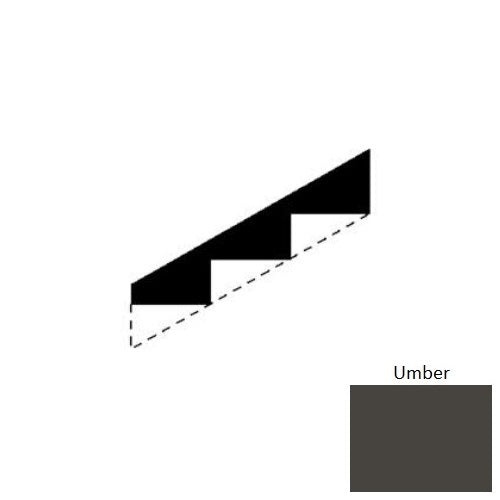 Flextones Umber Rubber Stringers - 10" x 72"