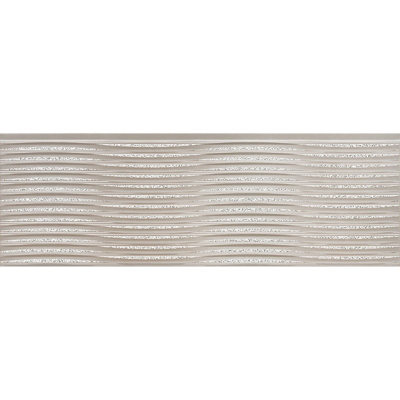 Stargaze Cassiopeia Grey Ceramic Tile - Matte - 9.8" X 29.5"