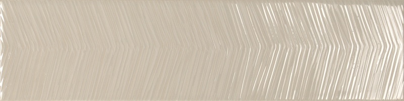Albatross Pumice Arrow Deco Ceramic Tile - Glossy - 3" X 12"