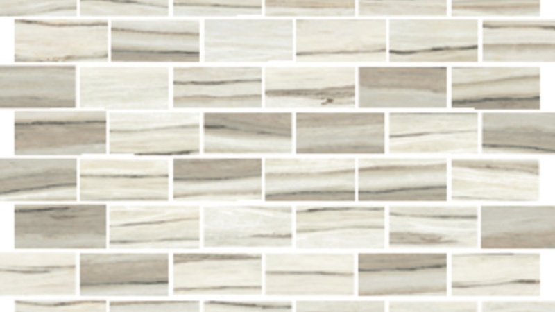 Zebrino Classico Porcelain Mosaic - 1" X 2" Stacked - Honed, Per Pack: 5 Enter Quantity In Sheets