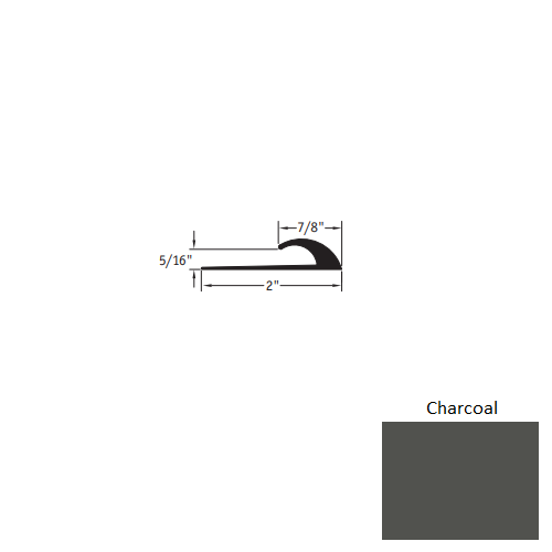 Charcoal Vinyl Moulding / Trim - Edge Guard