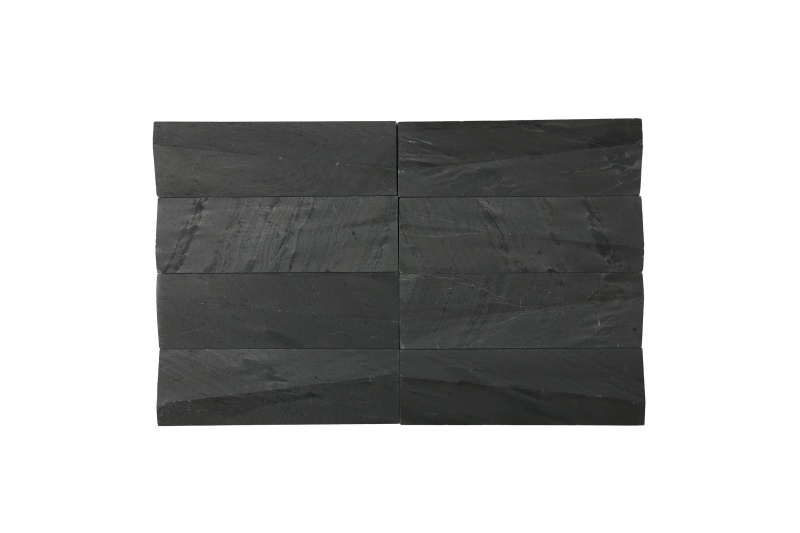 Dimensions Sutra Black Slate Mosaic - Dunes - Honed