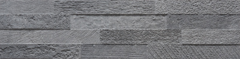 Connect Coal Porcelain Tile - Matte & Satin - 6" X 24"