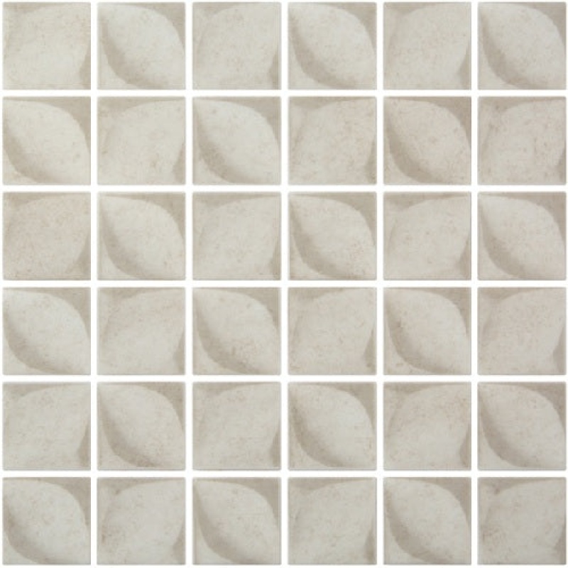 Alma Line Giove Ring Beige Porcelain Mosaic - 12.2" X 12.2" - Matte