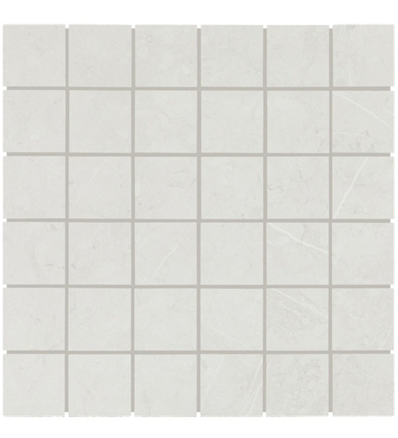 Core Fundamentals Platinum Cloud Straight Joint Ceramic Mosaic - 2" X 2" - Matte