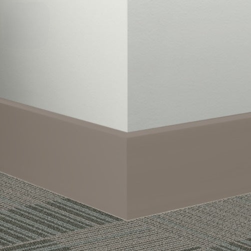 Johnsonite Toast Rubber Millwork Contoured Wall Base - 3" X 96" X 3/8" Mandalay 3" - Millwork Contoured Wall Base