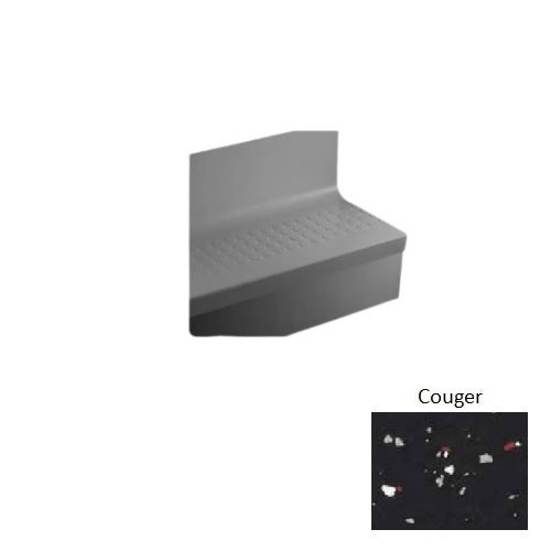 Johnsonite Couger Raised Round Rubber Stair Tread