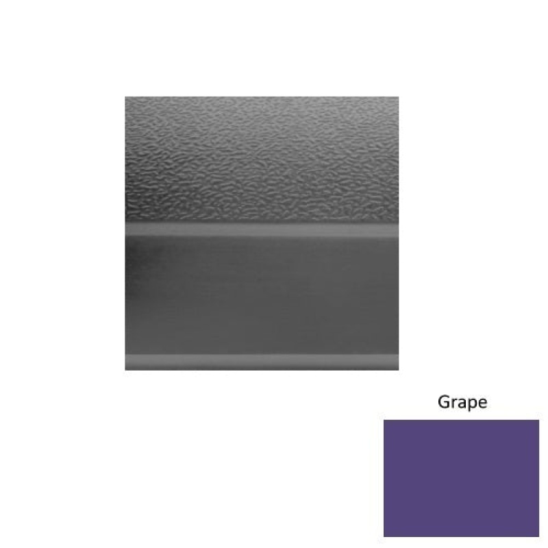 Roppe Grape Textured Rubber Stair Tread with Galley Red Abrasive Strip and DuPont Kevlar