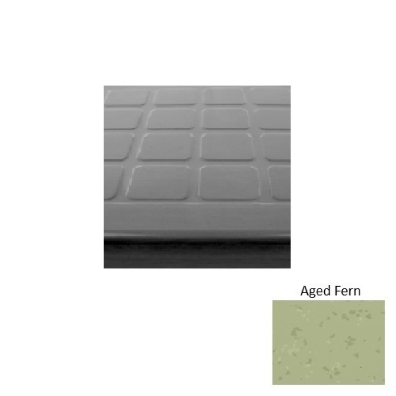 Symmetry 94 Aged Fern Raised Square Rubber Stair Tread
