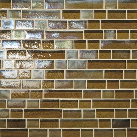 Glass Horizons Driftwood Glass Mosaic - Linear - Glossy