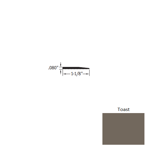 Toast Vinyl Moulding / Trim Reducer