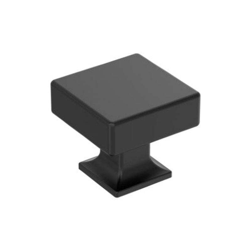 Lintel Zinc Cabinet Knob - Matte Black - 1 1/4" (32 Mm)