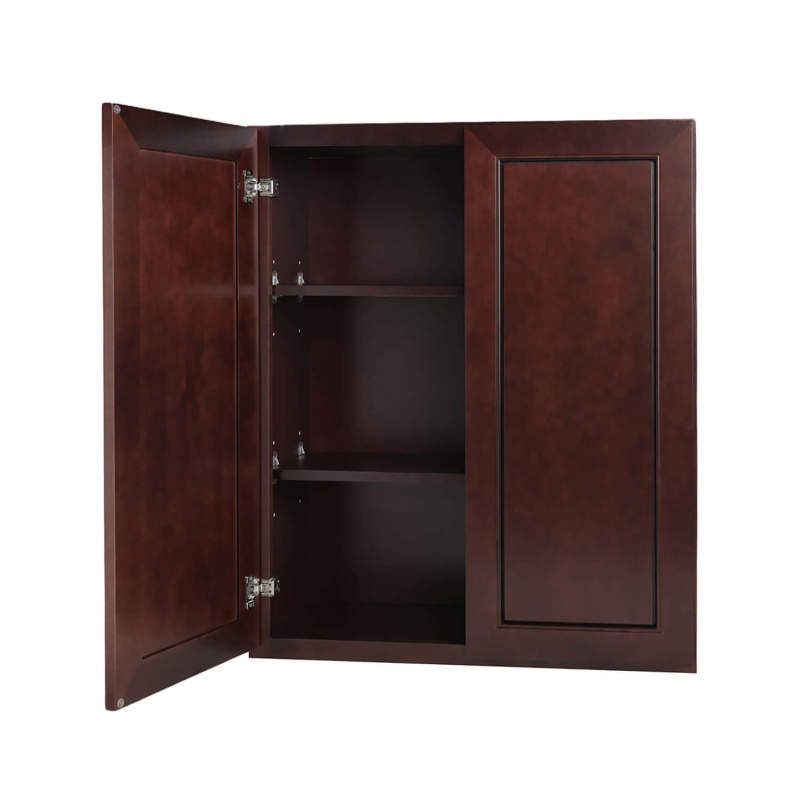 Chocolate Mahogany Wood Kitchen Wall Cabinet