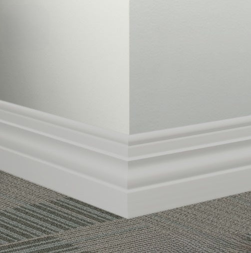 Johnsonite Vapor Grey Rubber Millwork Contoured Wall Base