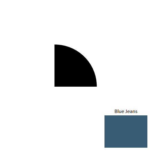 Blue Jeans Rubber Moulding / Trim Quarter Round