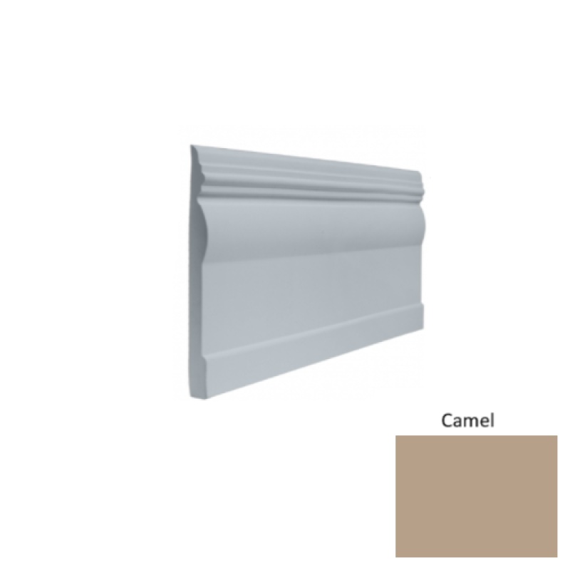 Contours #45 Novel Camel Rubber Profiled Wall Base - Satin