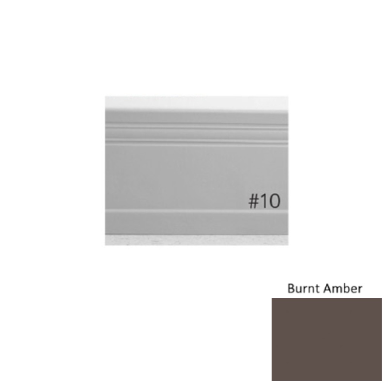 Pinnacle Plus #10 Serenity Burnt Amber Rubber Coil Wall Base - 4" X 60 Ft