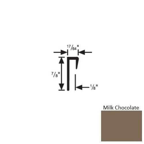 Flextones Milk Chocolate Vinyl Square Resilient Cove Cap