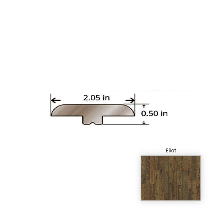 Novella Hickory Eliot Hardwood Moulding / Trim - 84.25" T Molding - Truemark Glaze Tek