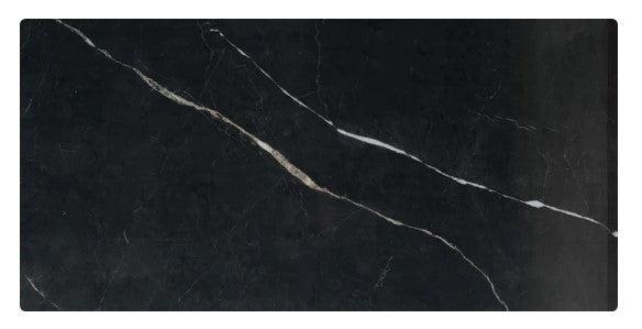 Essenza Black Porcelain Tile - Polished - 24" x 48"