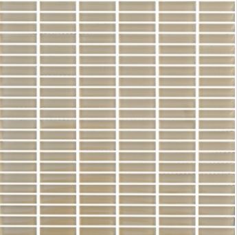 Vetro Solids Warm Beige Glass Mosaic Tile