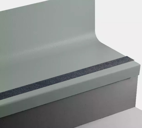 Johnsonite Green Vista Hammered Rubber Stair Tread