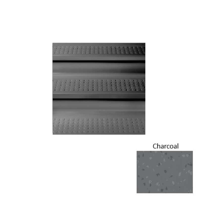 Symmetry 98 Charcoal Vantage Raised Circular Rubber Stair Tread