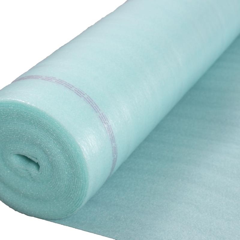 Moisture Guard Polypropylene Foam Underlayment - 100 Sqft/Roll - Green