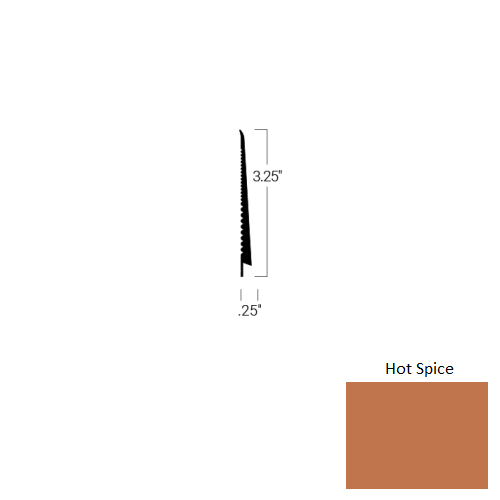 Johnsonite Hot Spice Rubber Tightlock Carpet Base