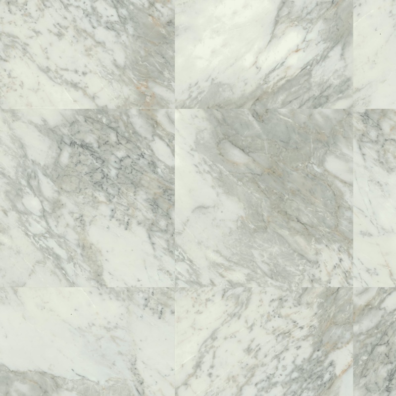 Opus Sillano Marble Glue Down Luxury Vinyl Tile - Polyurethane - 24" X 24"