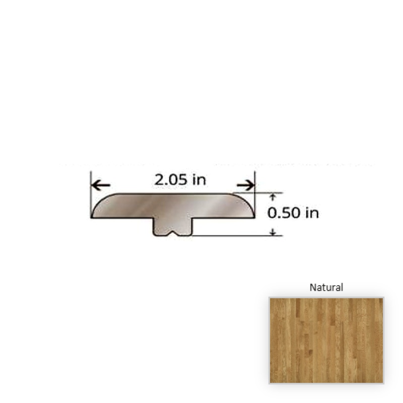 American Traditional Classics Engineered White Oak Natural Hardwood Moulding / Trim - 84.25" T Molding - Smooth Glaze Tek
