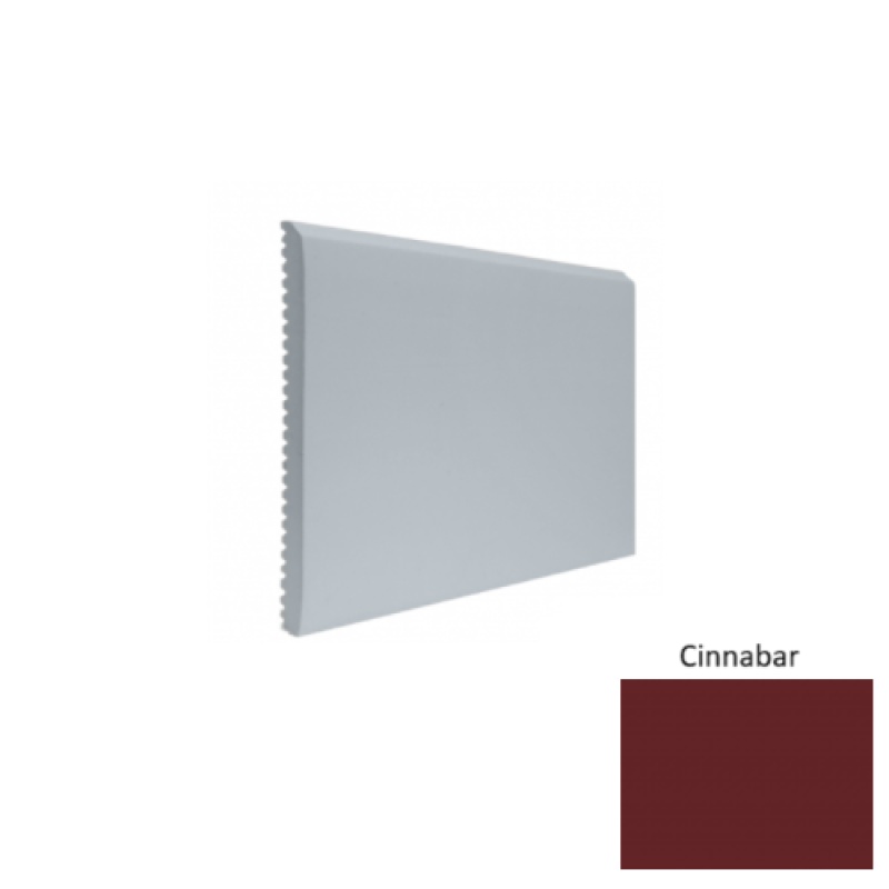 Contours #65 Vertical Cinnabar Rubber Profiled Wall Base - Satin
