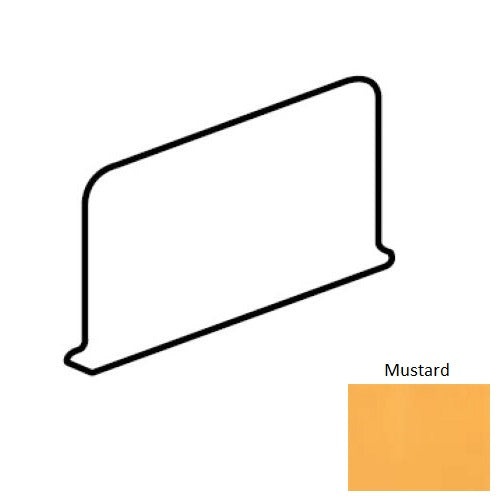 Color Wheel Classic Mustard Ceramic Wall Trim Corner Right