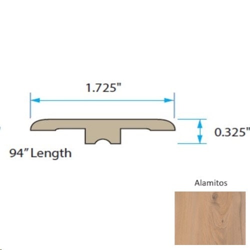 Sawatch Alamitos Luxury Vinyl Moulding / Trim - 1.57" X 94" End Cap - Textured