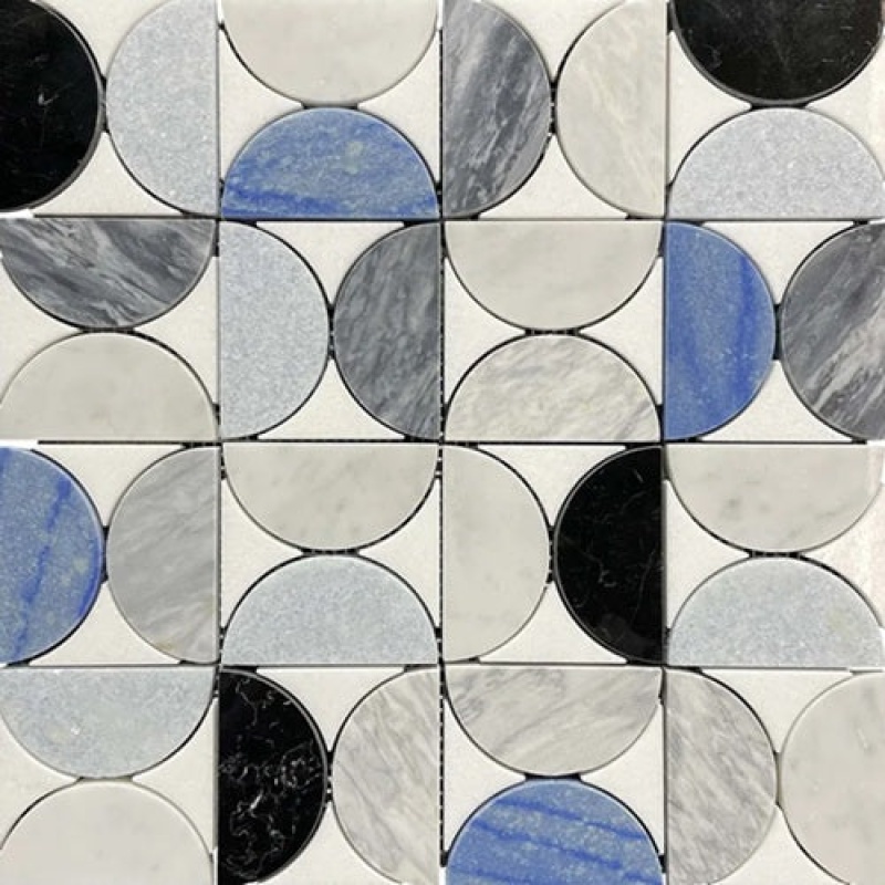 Palazzo Farnese Marble Mosaic - Geometric - Polished