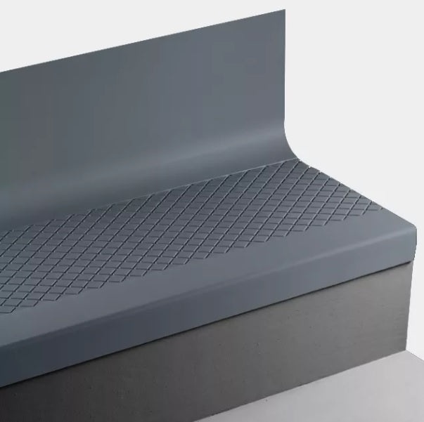 Johnsonite Navy Blue Diamond Rubber Stair Tread with Riser