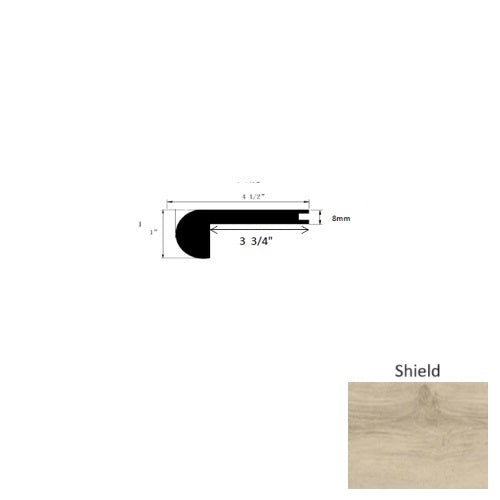 Conquest Shield 94" Flush Stair Nose – Ceramic Bead
