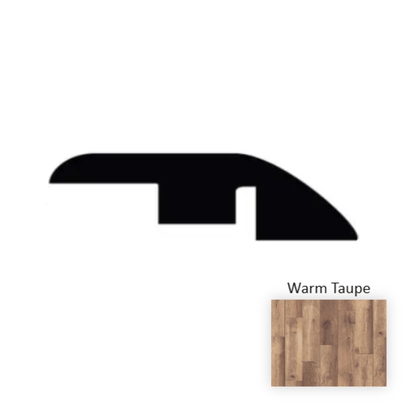 Black Forest Twilight Oak Warm Taupe Laminate Wood Moulding / Trim - 94.49" Quarter Round - Embossed
