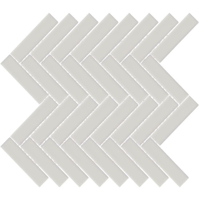 Artisan Albar Ceramic Mosaic - 1" X 4" Herringbone - Glossy
