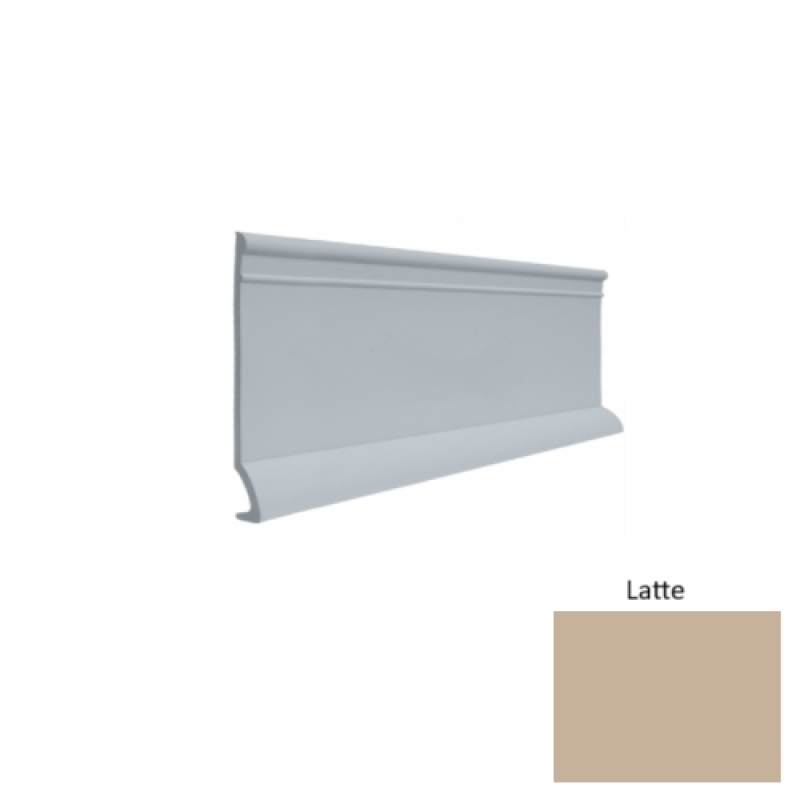 Contours #90 Intrigue Latte Rubber Profiled Wall Base - Satin