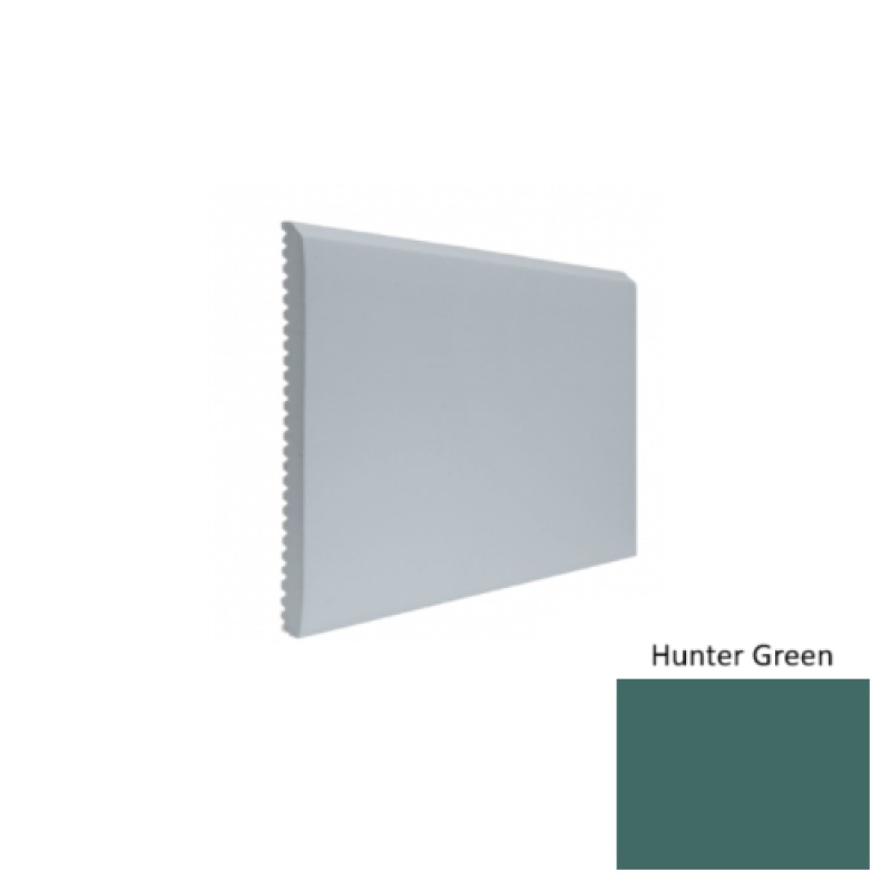 Contours #65 Vertical Hunter Green Rubber Profiled Wall Base - Satin