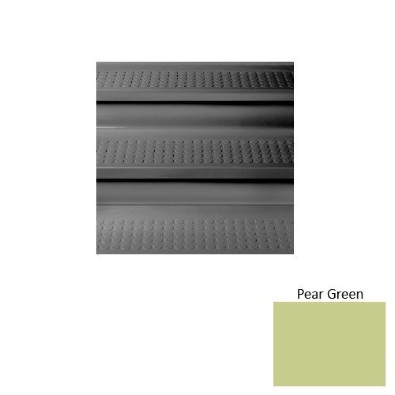 Roppe Pear Green Rubber Stair Tread with Kevlar