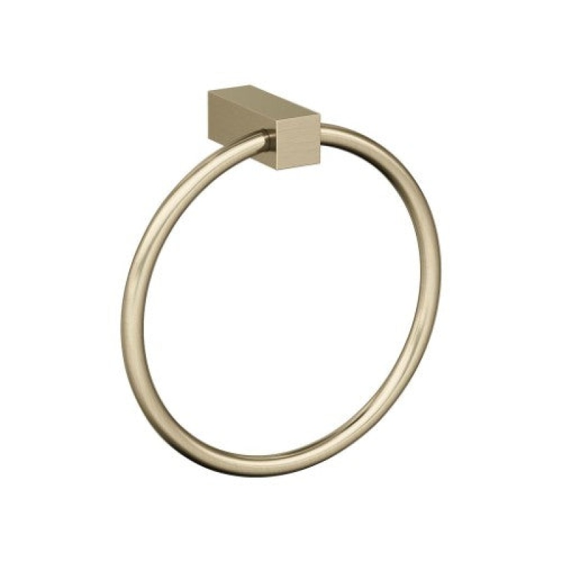 Monument Zinc & Aluminum Wall Mounted Towel Ring - Golden Champagne - 6 5/16" (160 Mm) Length