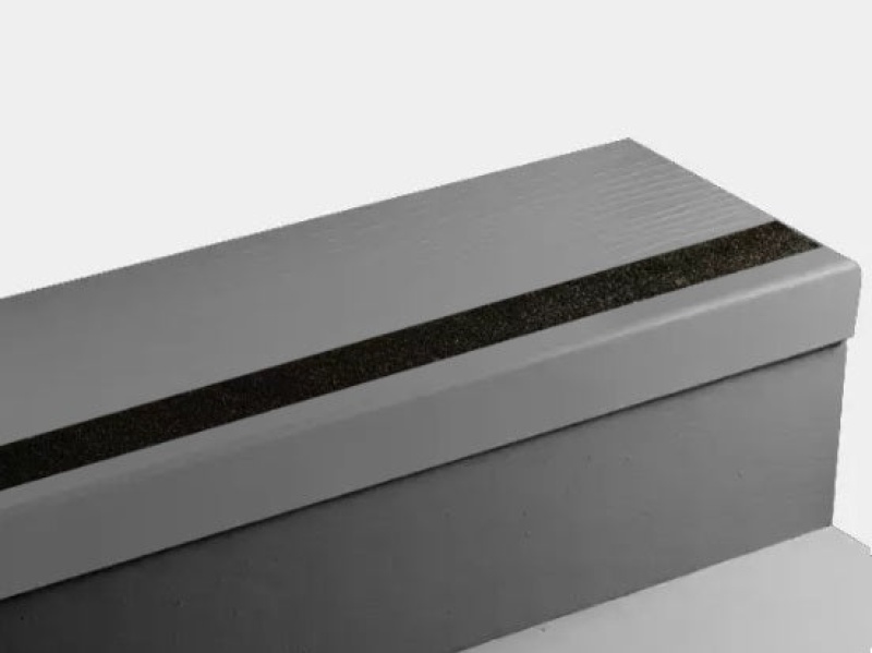Johnsonite Silver Grey Bamboo Rubber Stair Tread